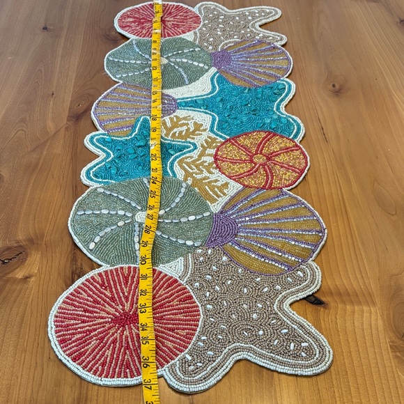 Colorful Beaded Table Runner - Picture 3 of 6